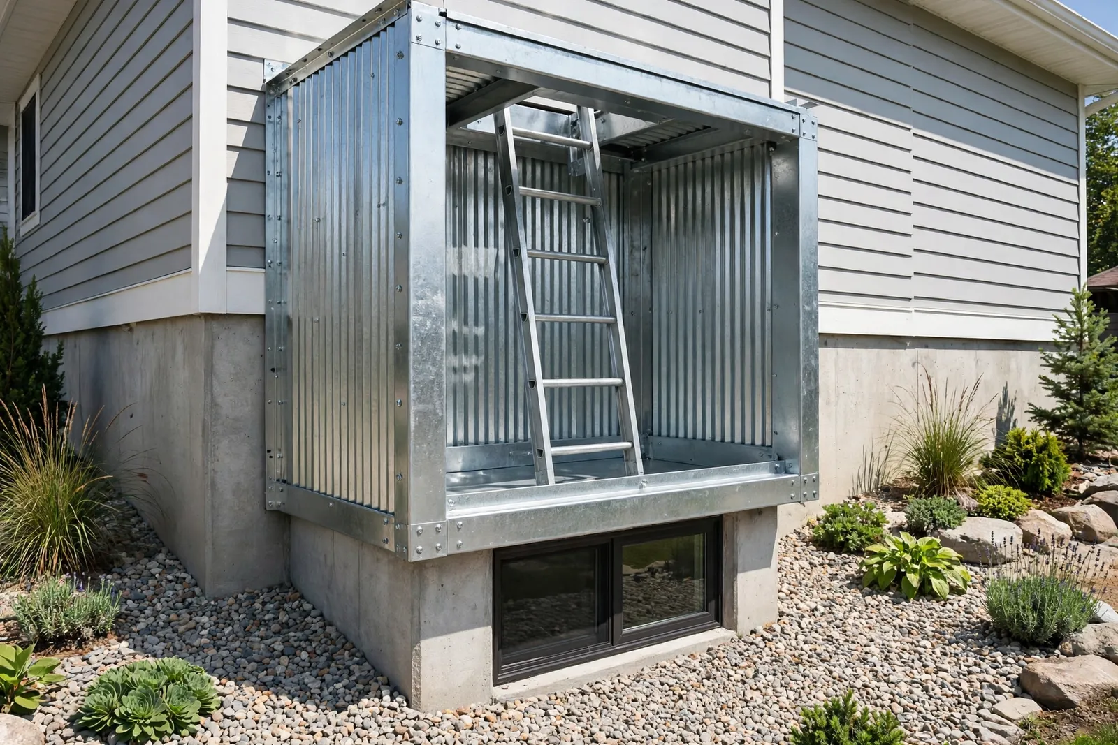 Egress Window Wells — Egress Window Well Installation in Bannister by Waldorf Egress Window Company